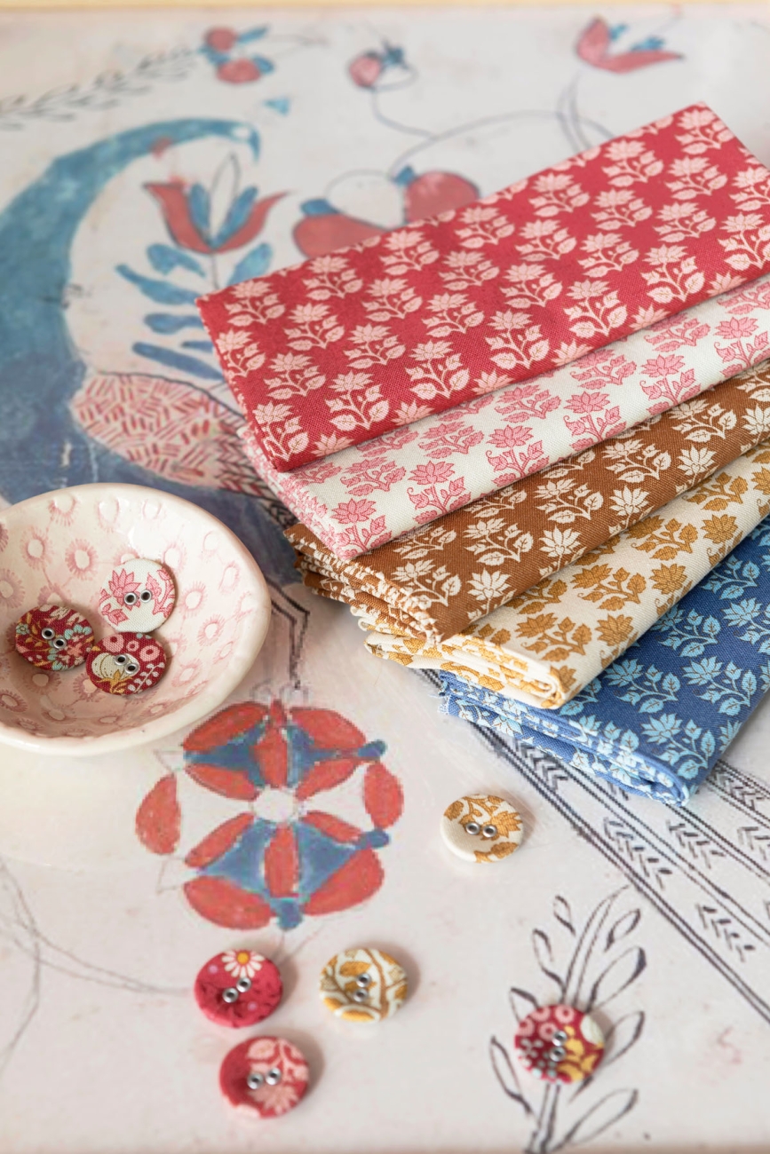 Tilda Patchwork Stoff Baumwolle - Mira Lavender